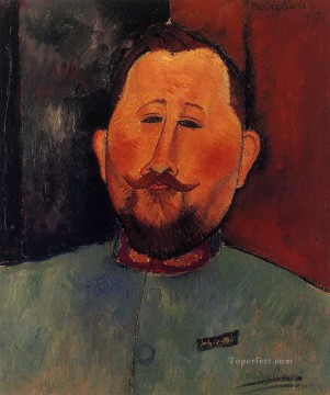 Amedeo Modigliani Painting - retrato del doctor devaraigne 1917 Amedeo Modigliani